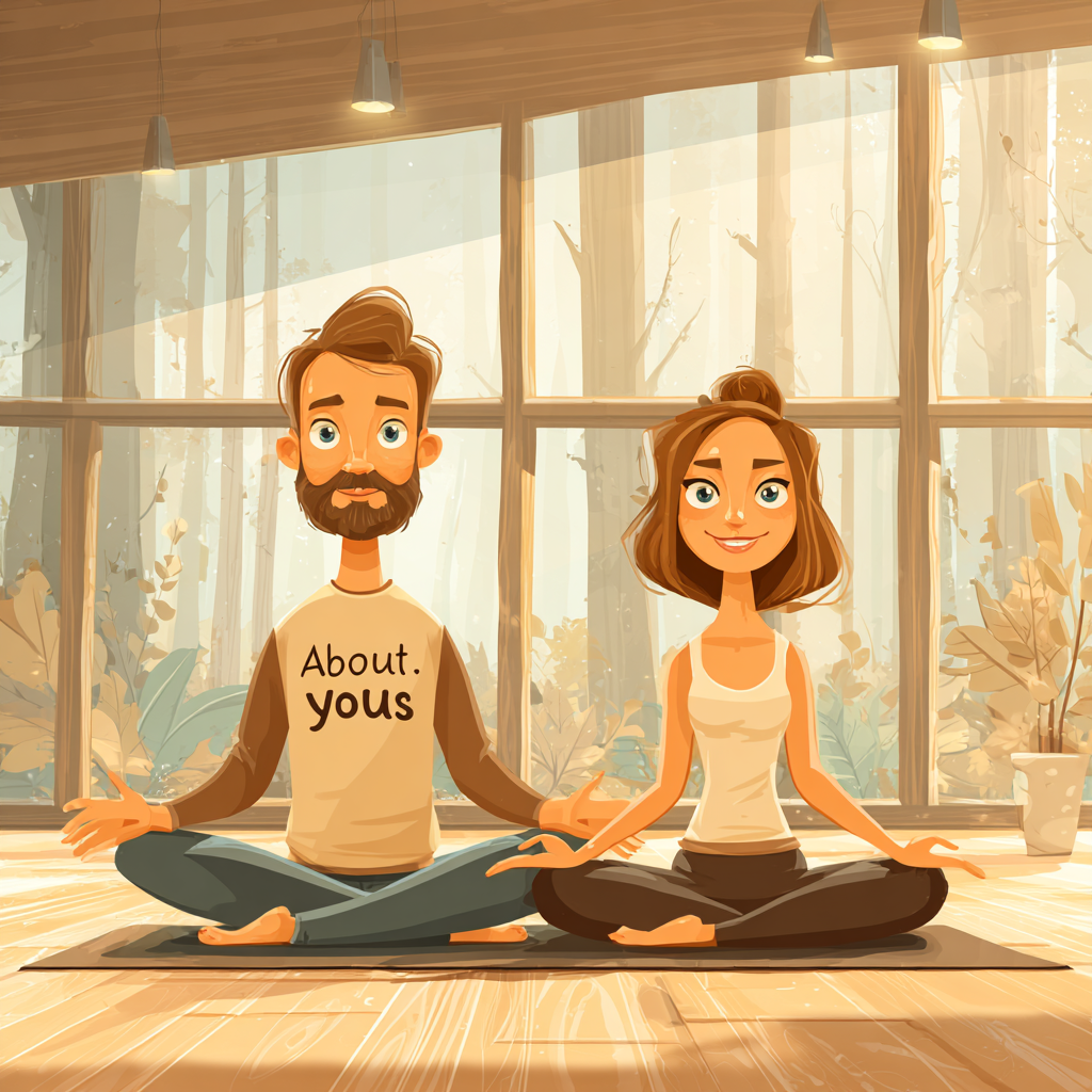 Групове заняття йогою в студії